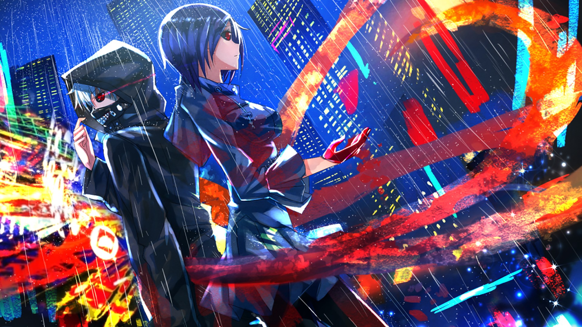 Tokyo Ghoul Kaneki Ken Kirishima Touka Anime Wallpaper No