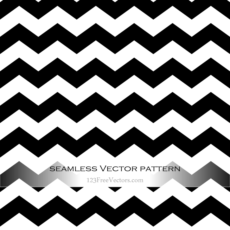 Black And White Zig Zag Background Vector Graphics