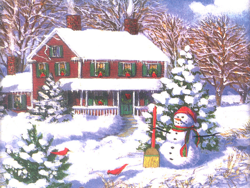 Christmas Scenes Wallpaper