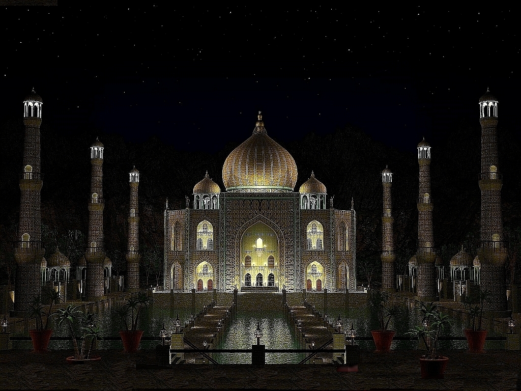 Taj Mahal At Night HD Wallpaper Tourmet