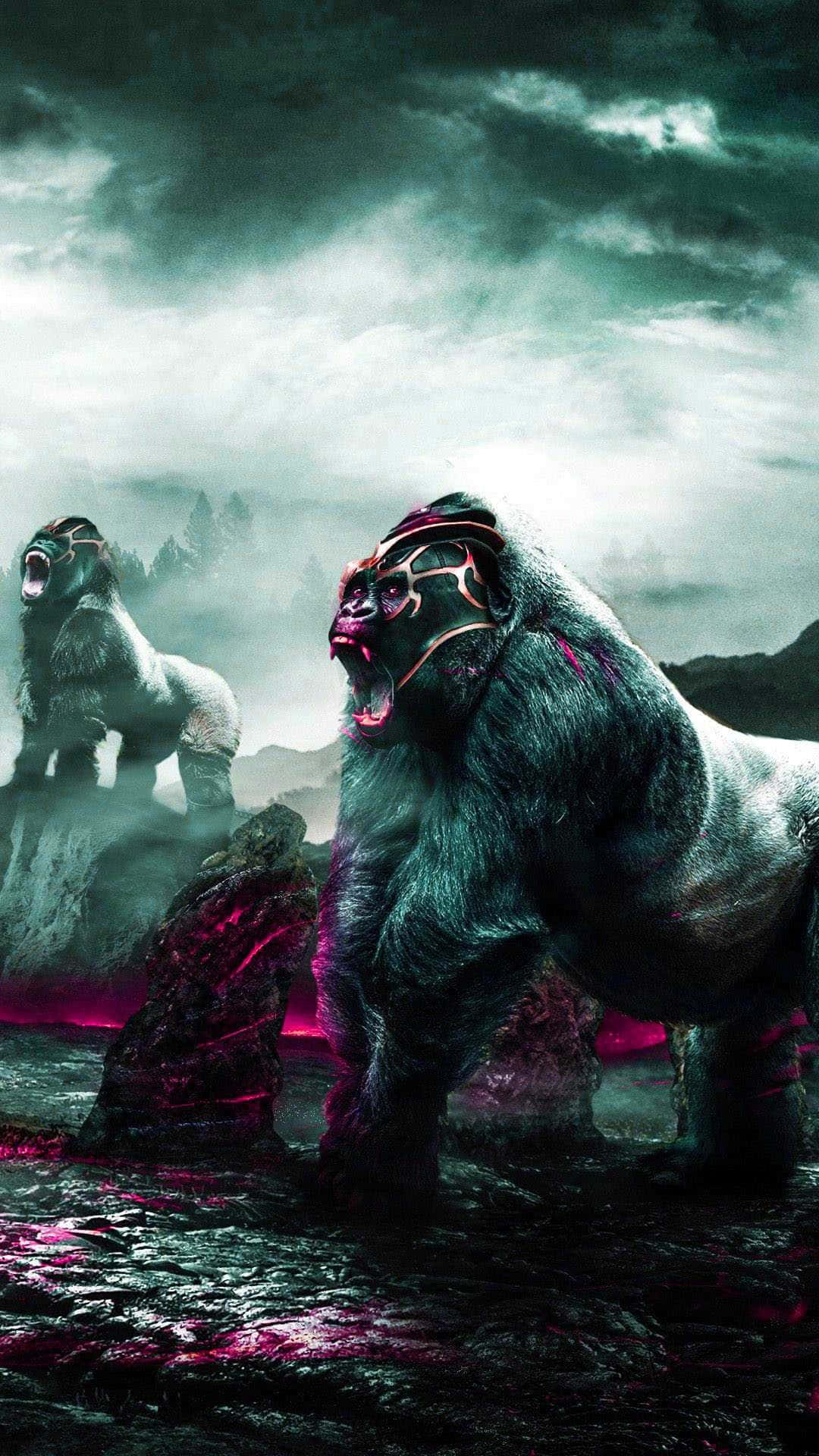 iPhone Xs Gorilla Background Wallpaper