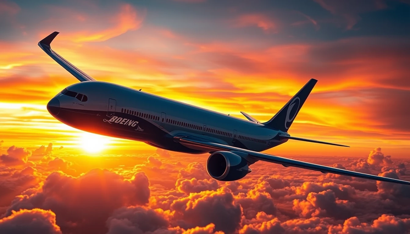 Airplane Boeing 777x Wallpaper