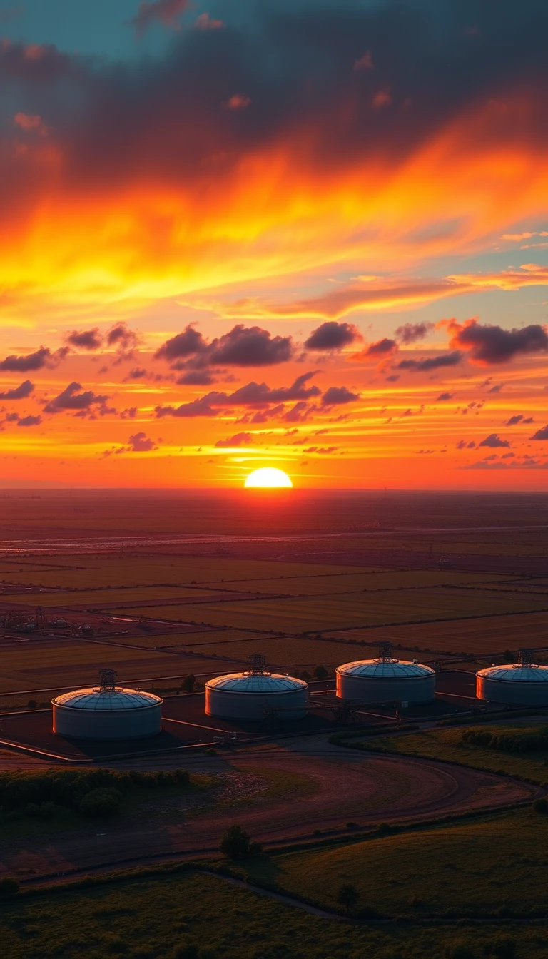 Computer Oil Field Background Wallpaper