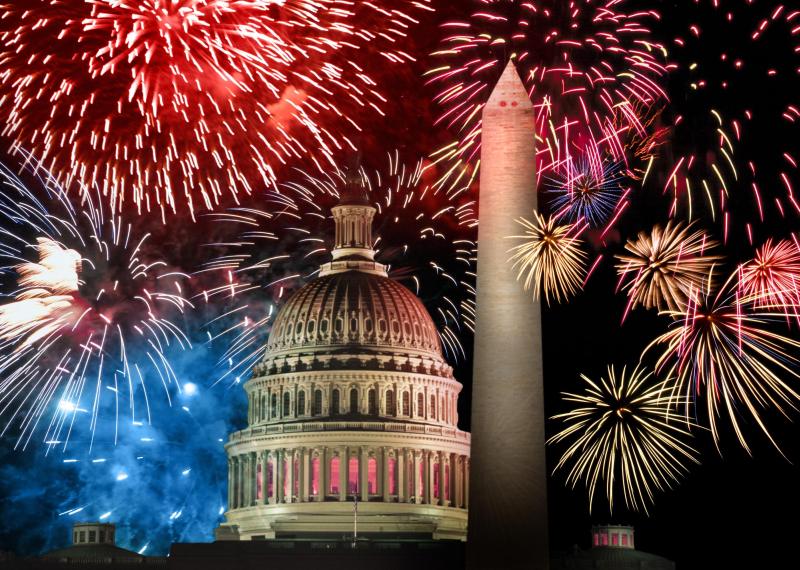 July 4th Fireworks Independence Day Wallpaper And