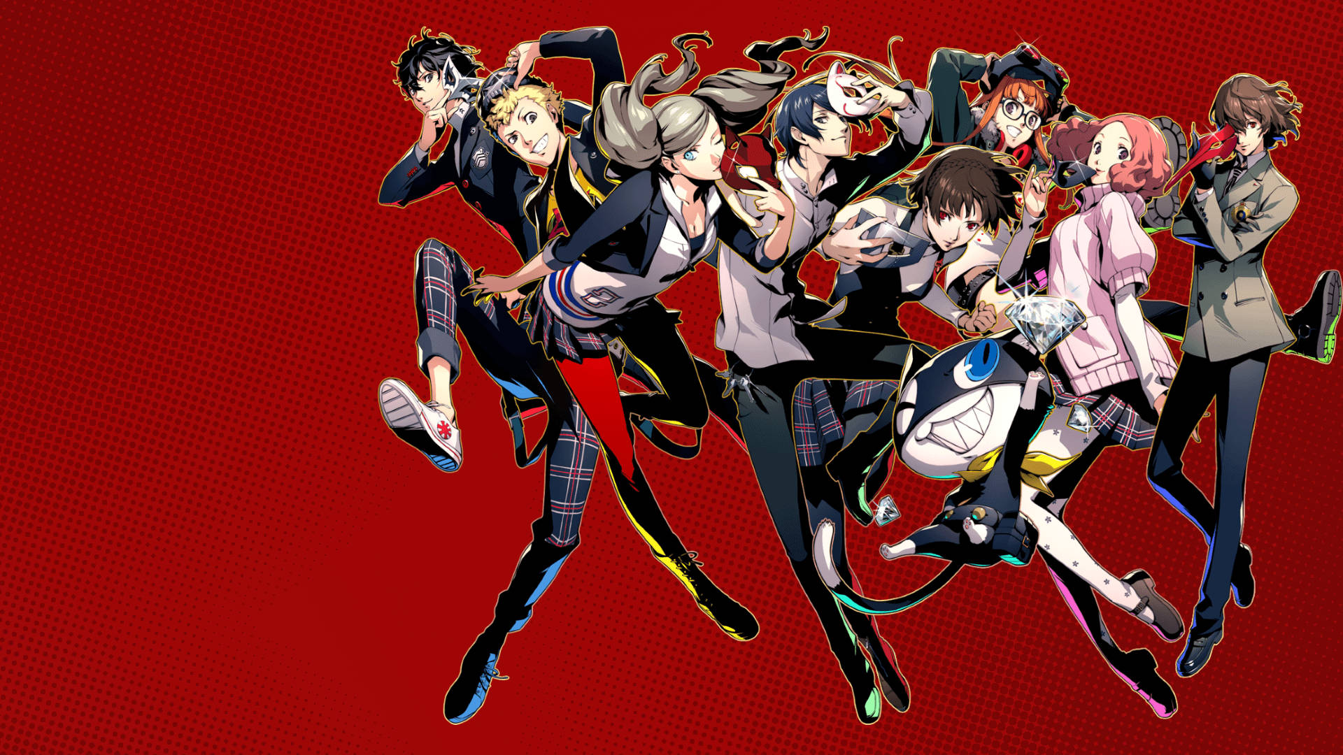 Persona Royal Goofy Characters Wallpaper