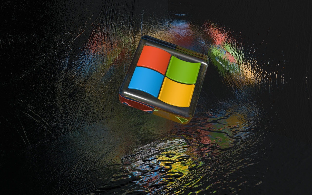 Windows Background Cube Logo Wallpaper X