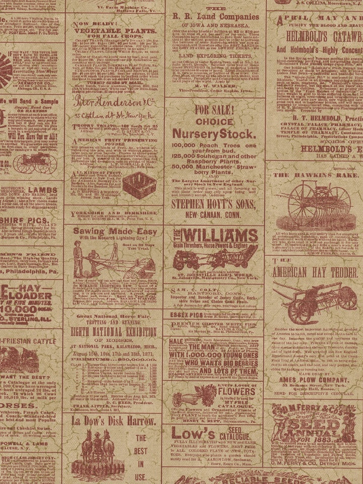 Love This Vintage Newspaper Print Wallpaper Pattern Repeat