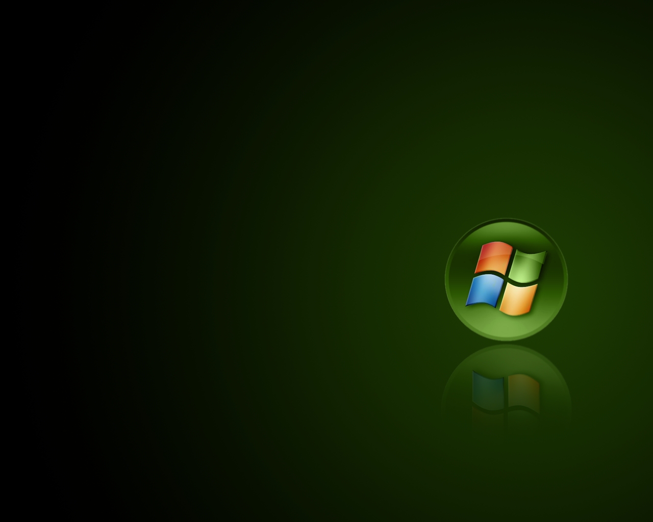 Windows Vista Dark Green Wallpaper Geekpedia