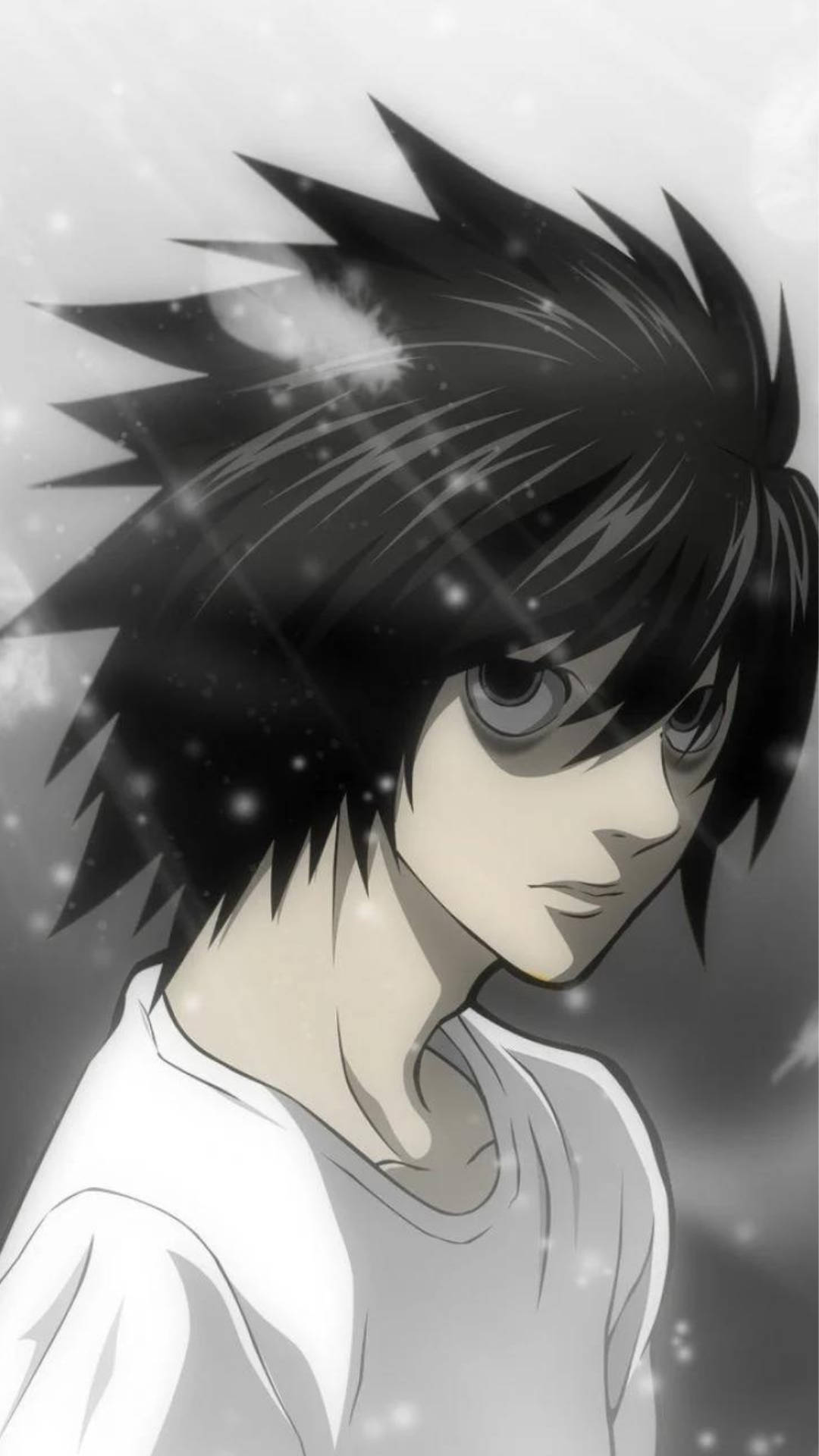 Medium Shot Of Lawliet Death Note iPhone Wallpaper