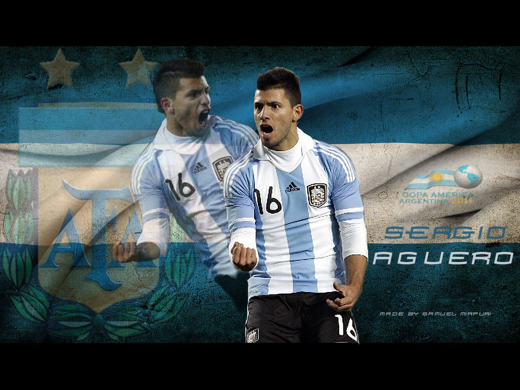 Sergio Aguero Jersey Argentina Manchester United Wallpaper