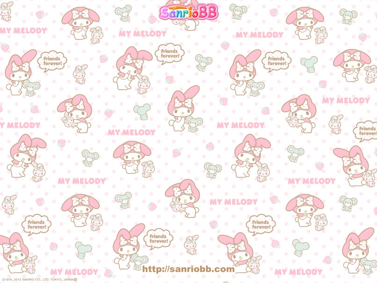 My Melody Wallpaper 4K 8K Cute cartoon Hearts 11740