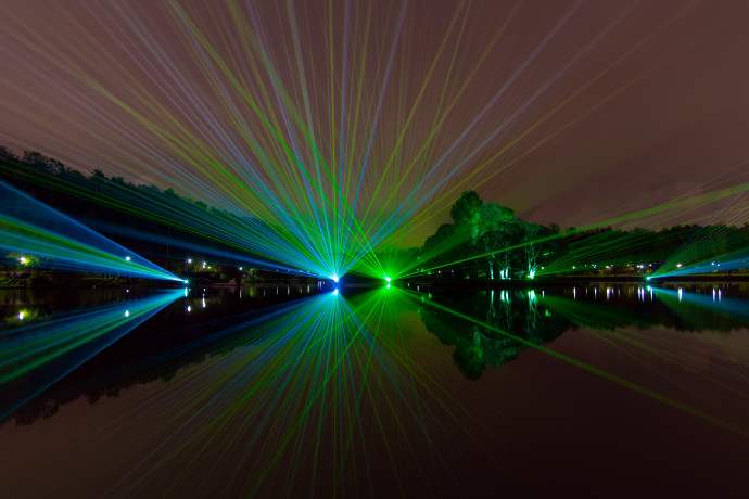 HD Desktop Wallpaper Of Night Laser Show Image Px For