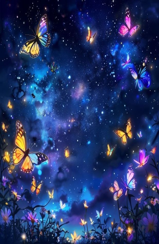 Night Butterfly Wallpaper