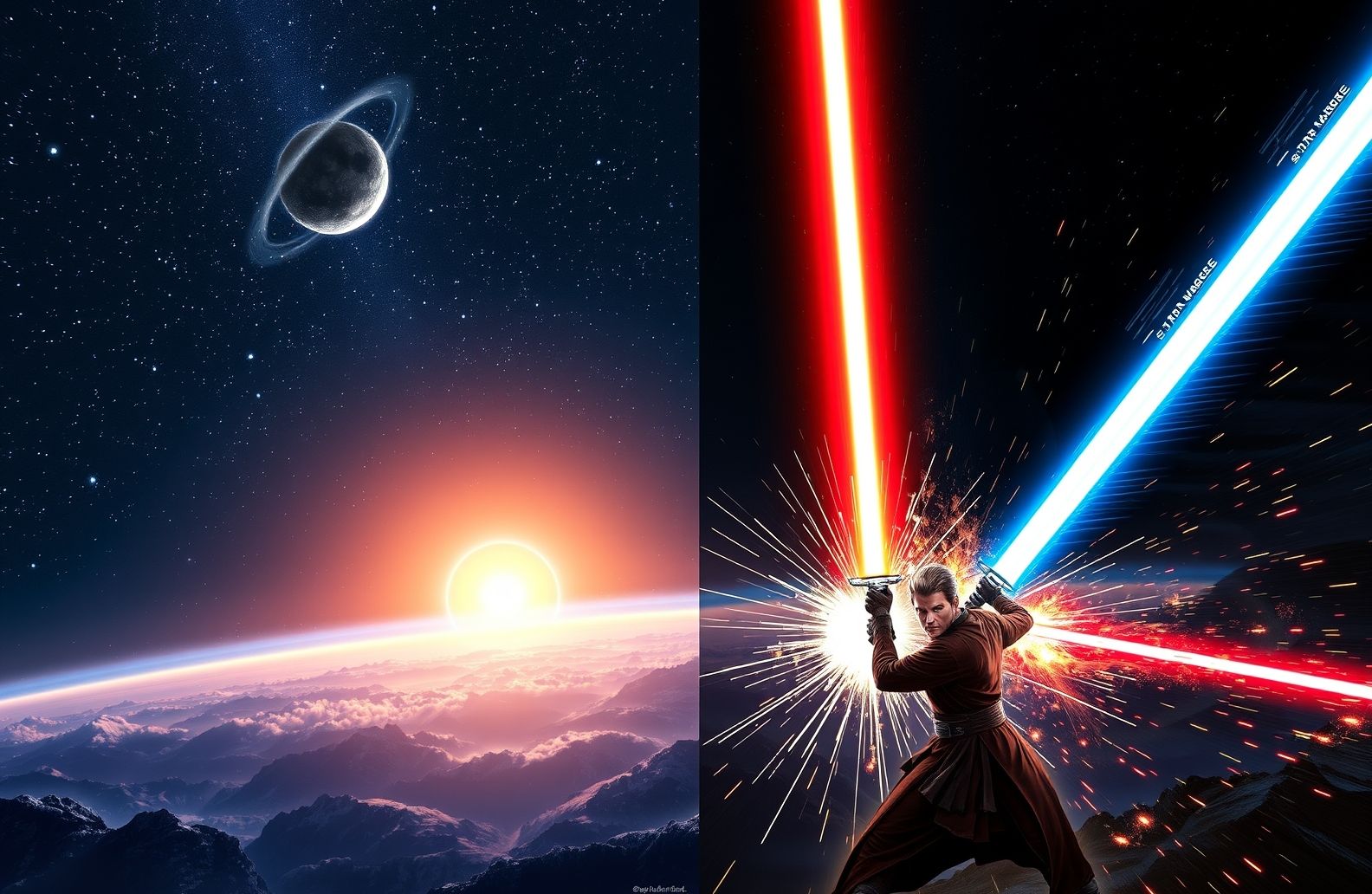 Dual Screen Wallpaper Star Wars
