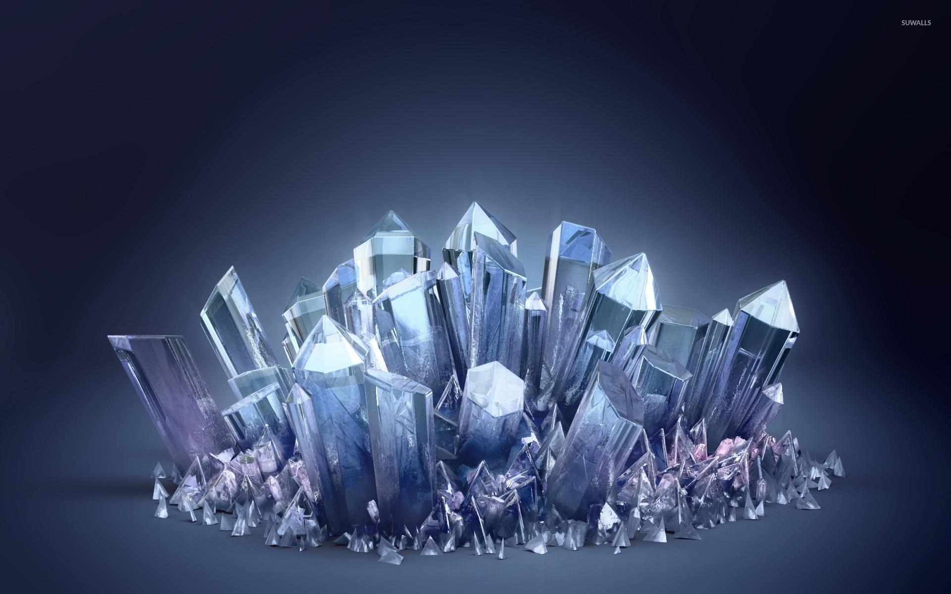 Crystals Wallpaper 3d