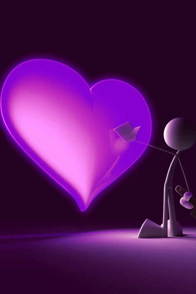 Purple Heart iPhone Wallpaper And 4s