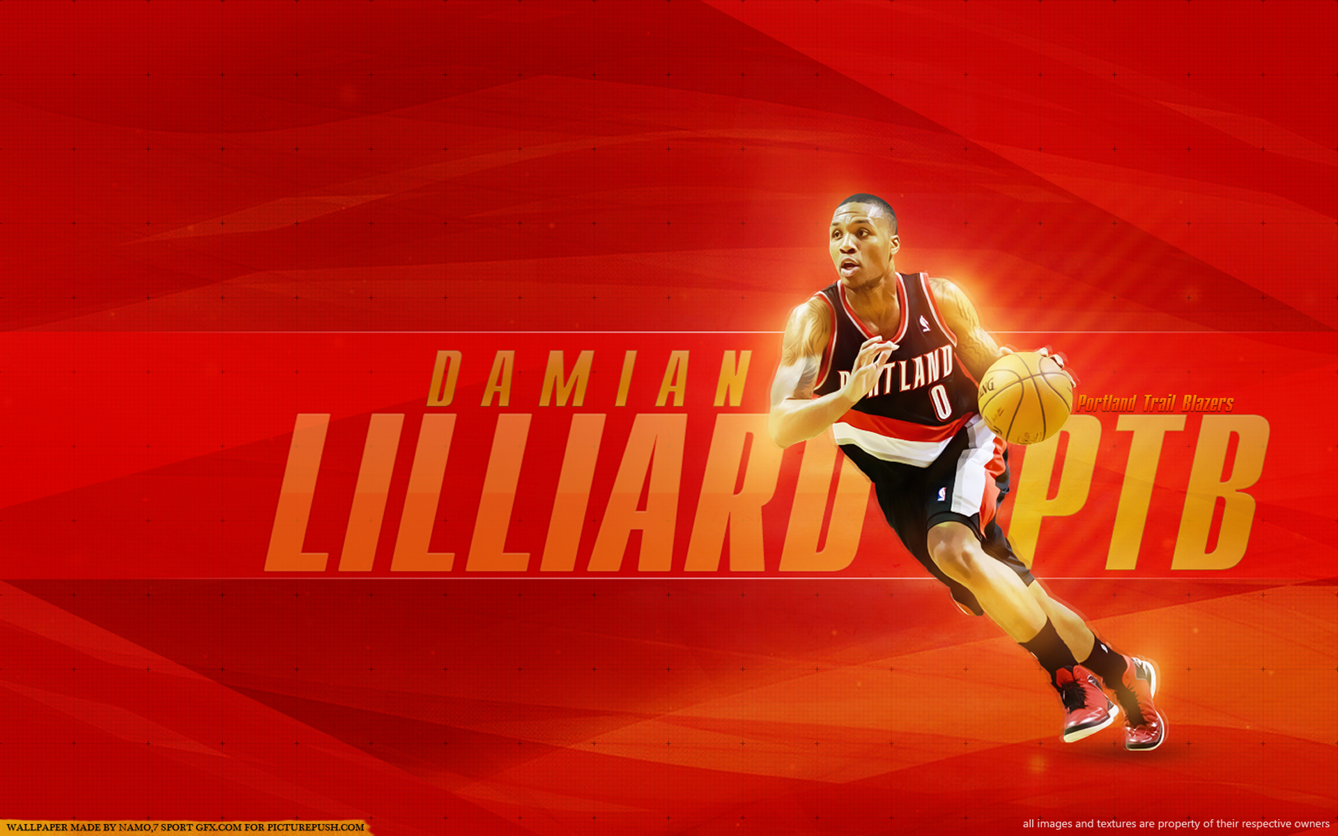 Damian Lillard Full Wallpaper HD 1080p Background