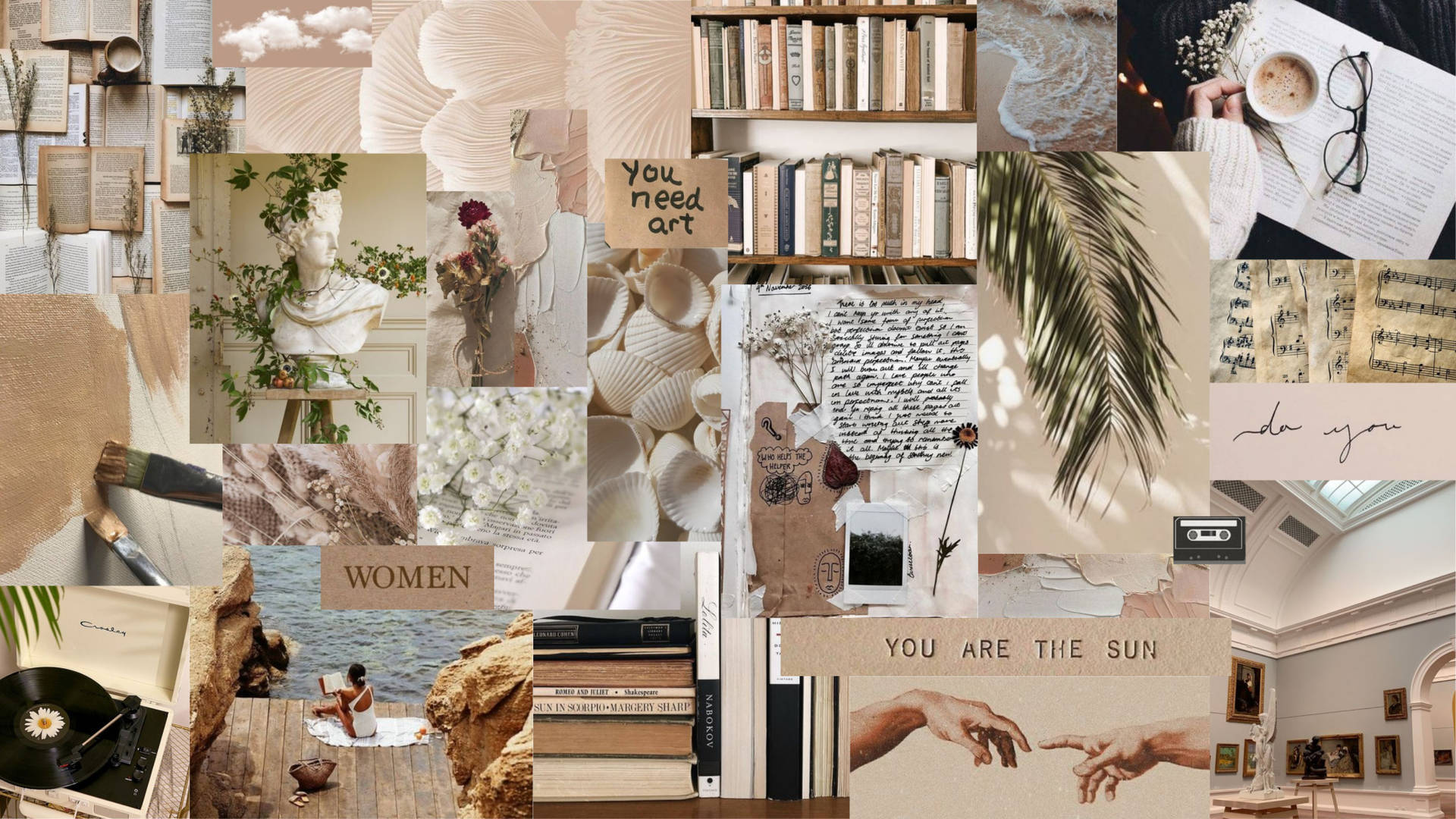 Aesthetic Beige Wallpaper
