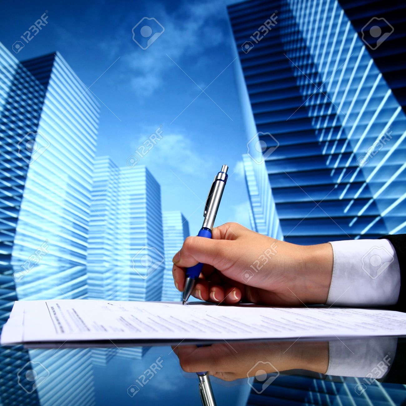 Realtor Professional Presentation Business Background Stock Photo