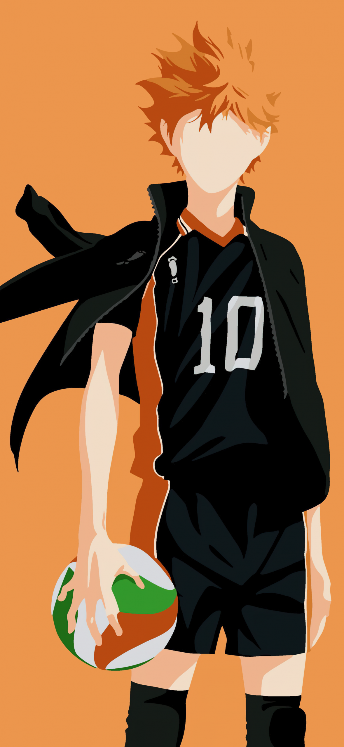 Shoyo Hinata Minimalist 8k Wallpaper