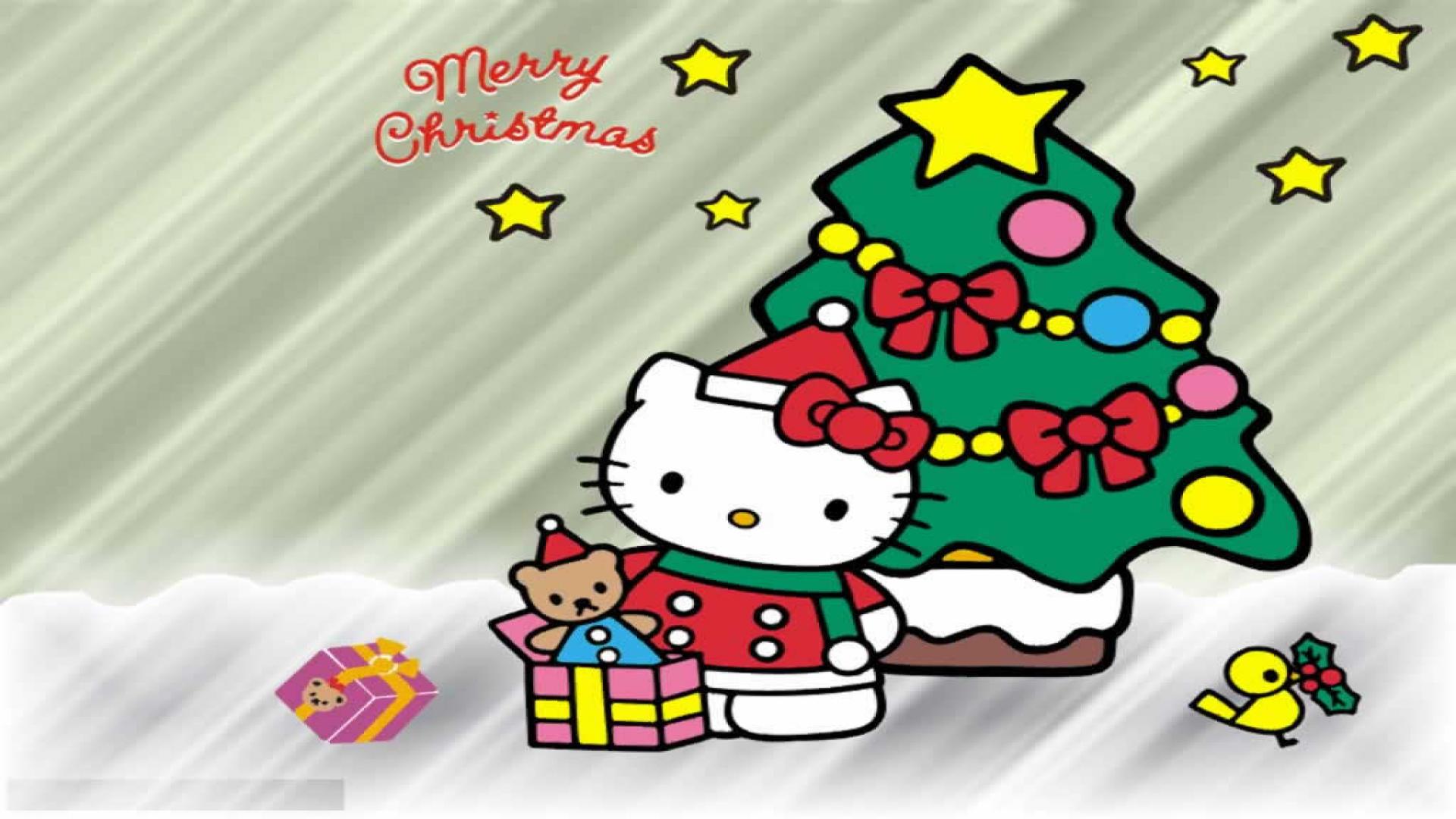 HD Wallpaper Hello Kitty With Kinds Of Gifts Under The