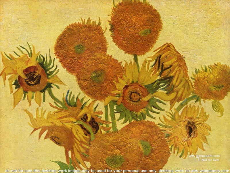 Van Gogh Sunflowers Wallpaper Artworks