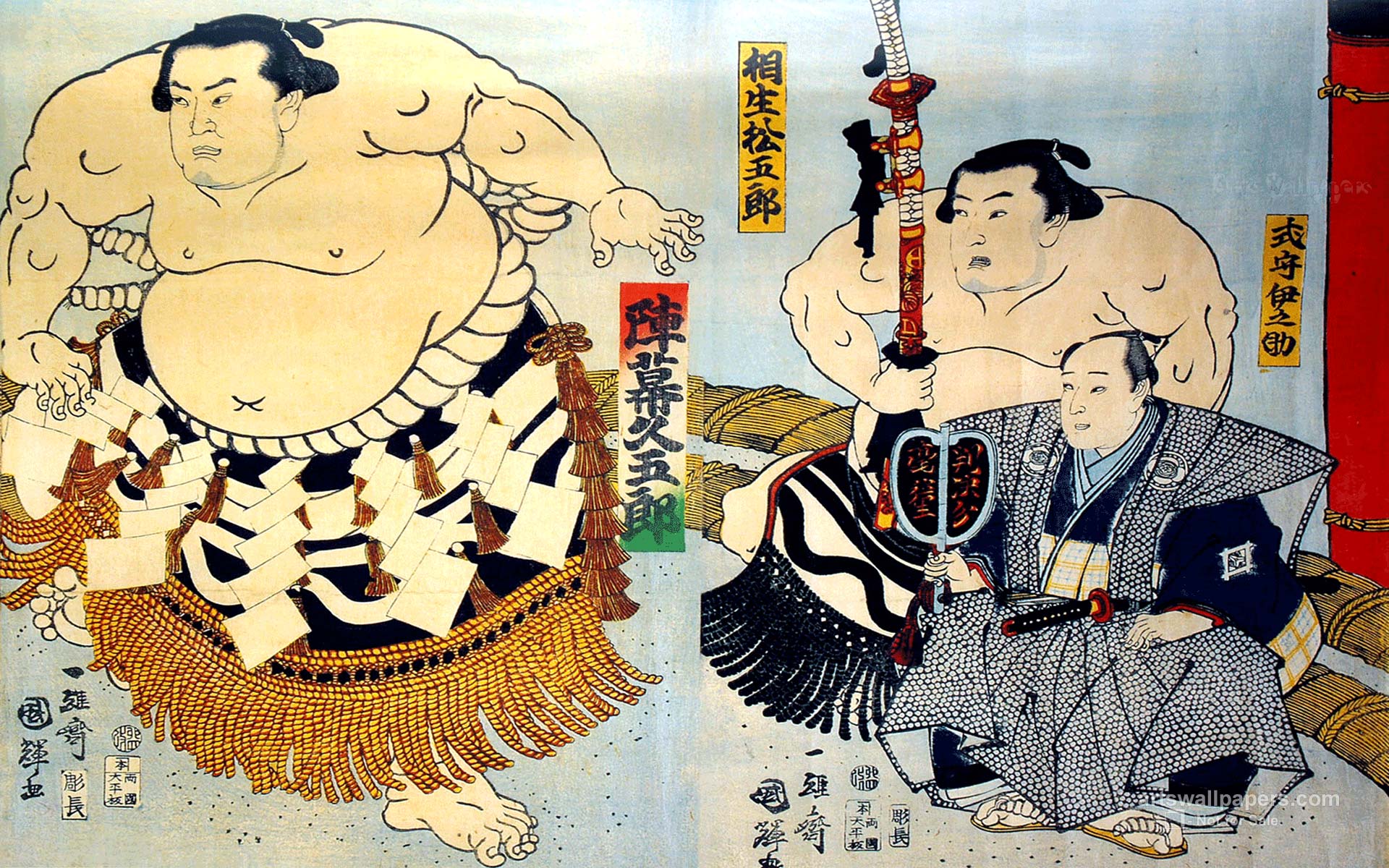 Ukiyo E Wallpaper Art Background
