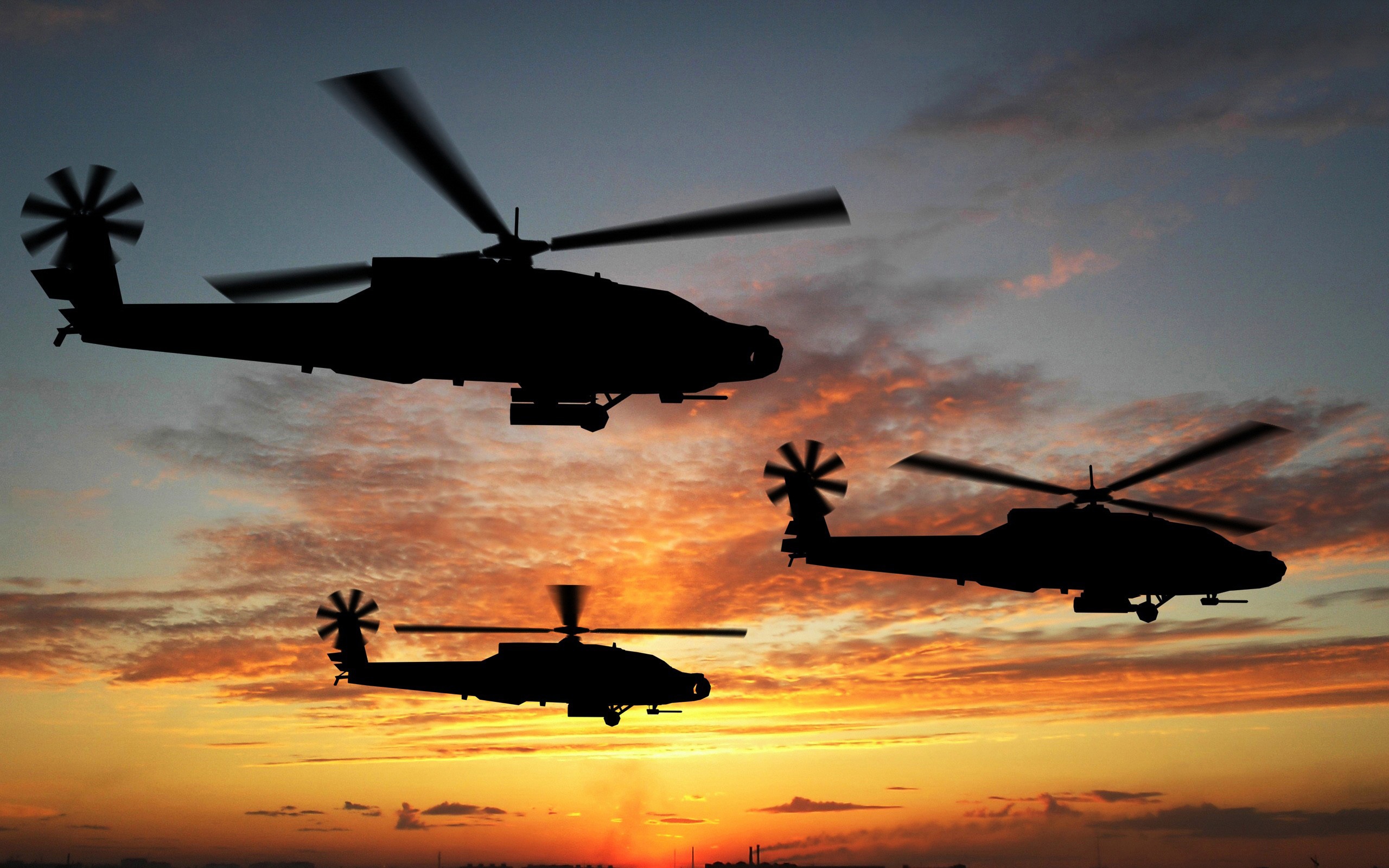 Boeing Apache Attack Helicopters Wallpapers HD Wallpapers 2560x1600