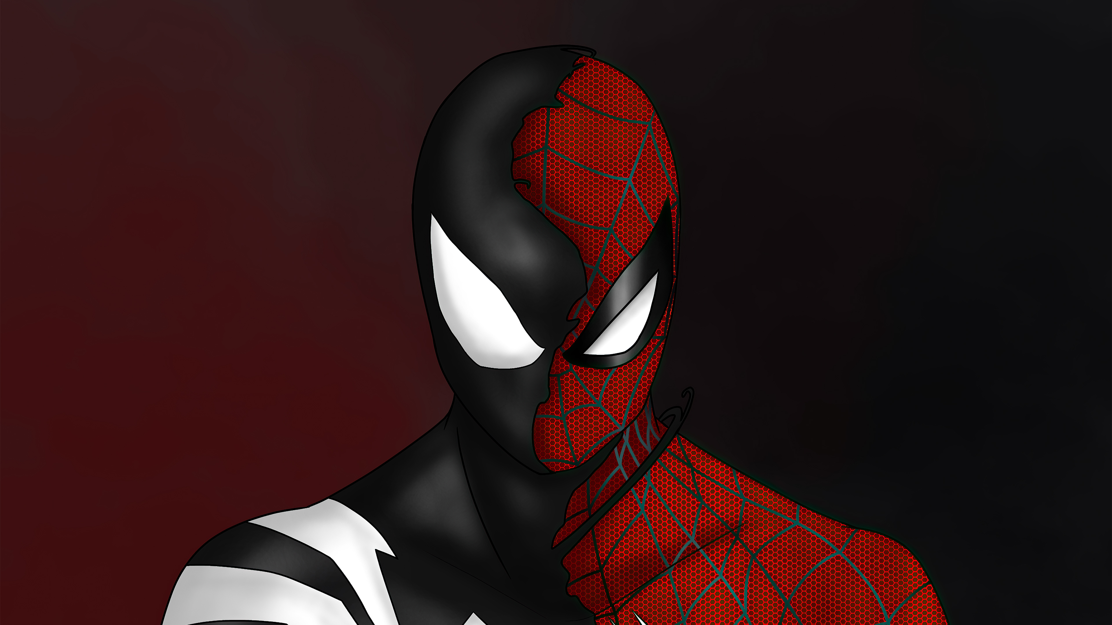 Spider Man Custom Symbiote Red Suit Split Android
