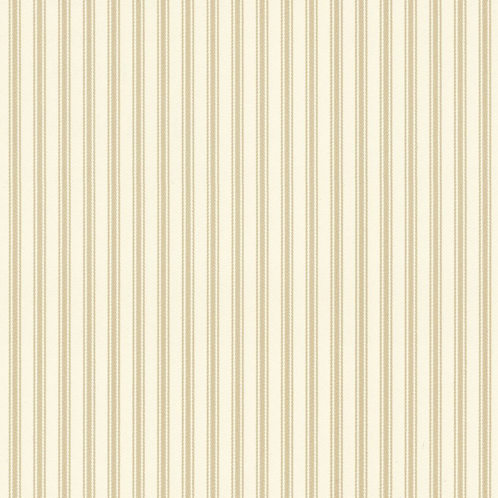 Ticking Stripe Wallpaper Cream Ian Mankin