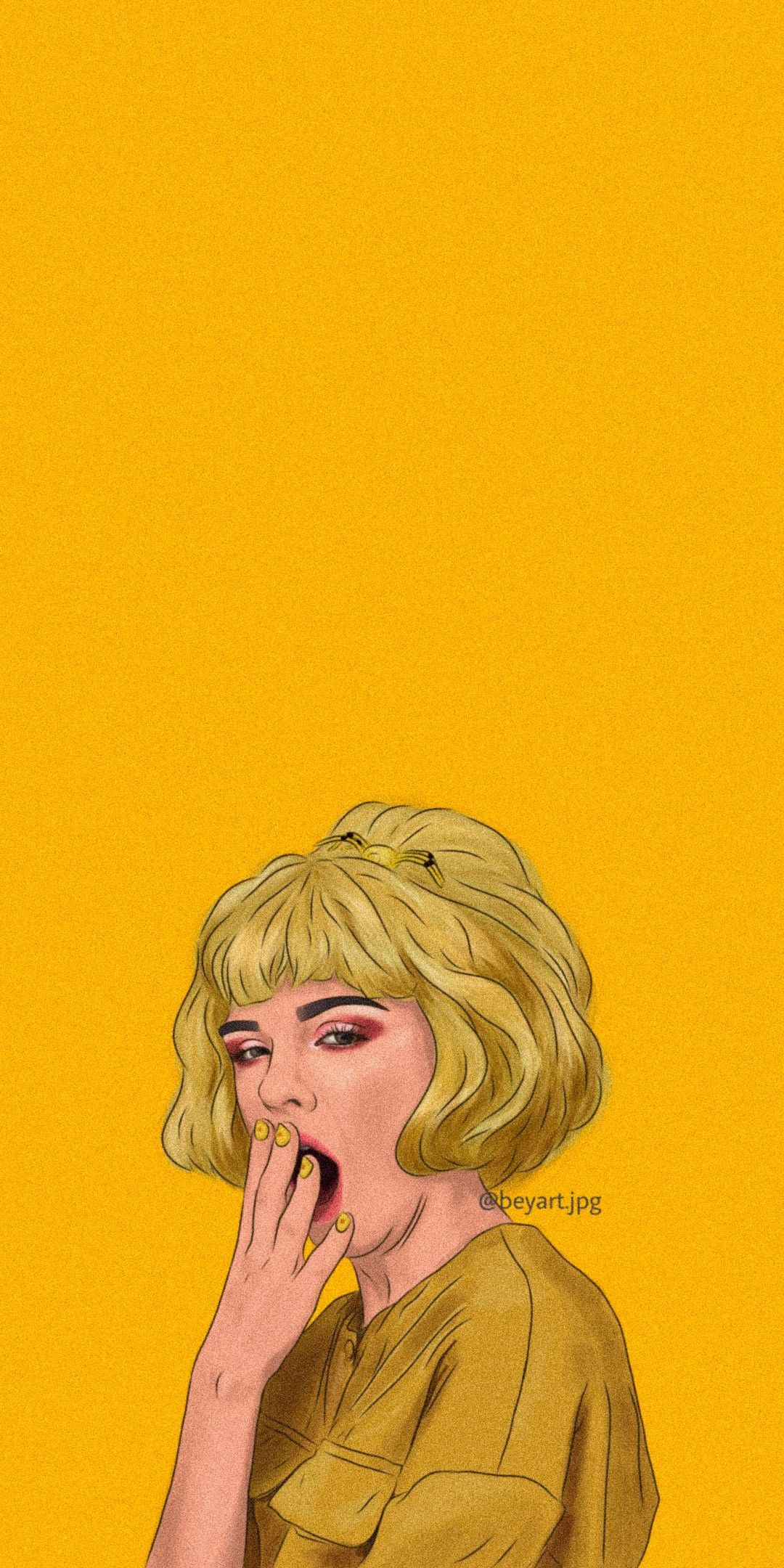 Follow My Ig Wallpaper Mood Yellow In iPhone