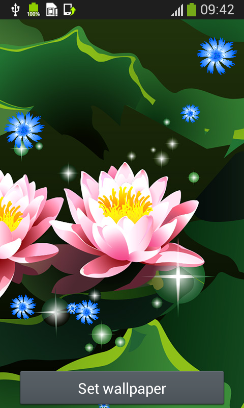 Glowing Flower Live Wallpaper For Your Android Phone