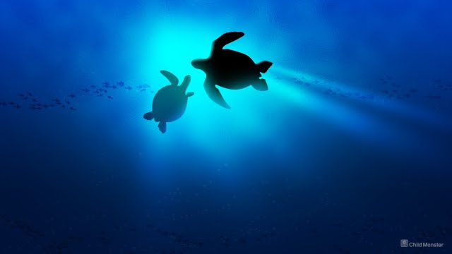 Mom And Baby Turtle Wallpaper Walltor