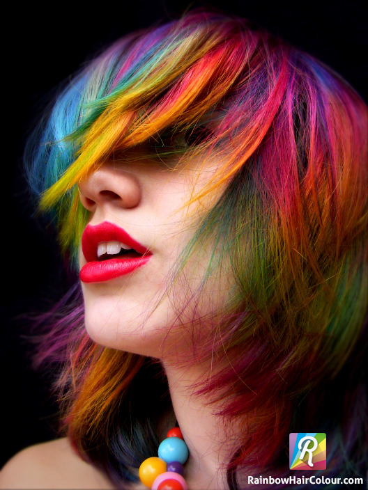 Rainbow Ombre Hair By Littlehippy