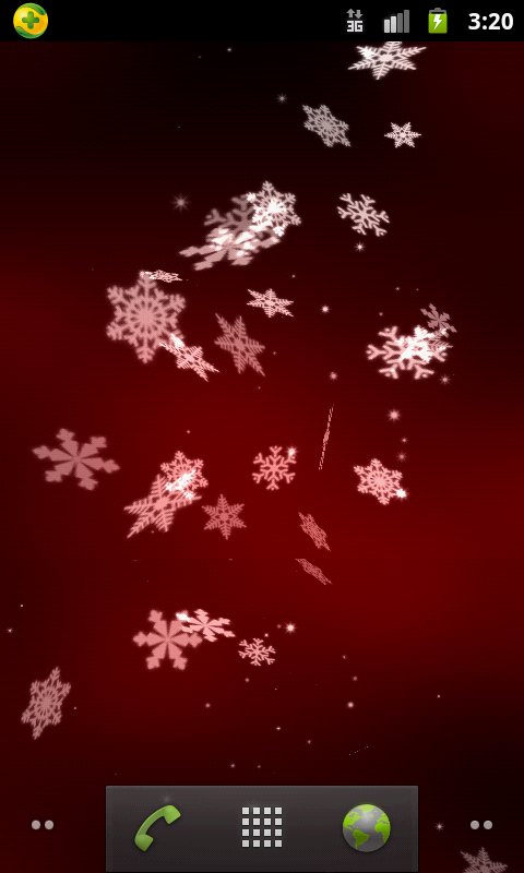 Snowflake 3d Live Wallpaper Android