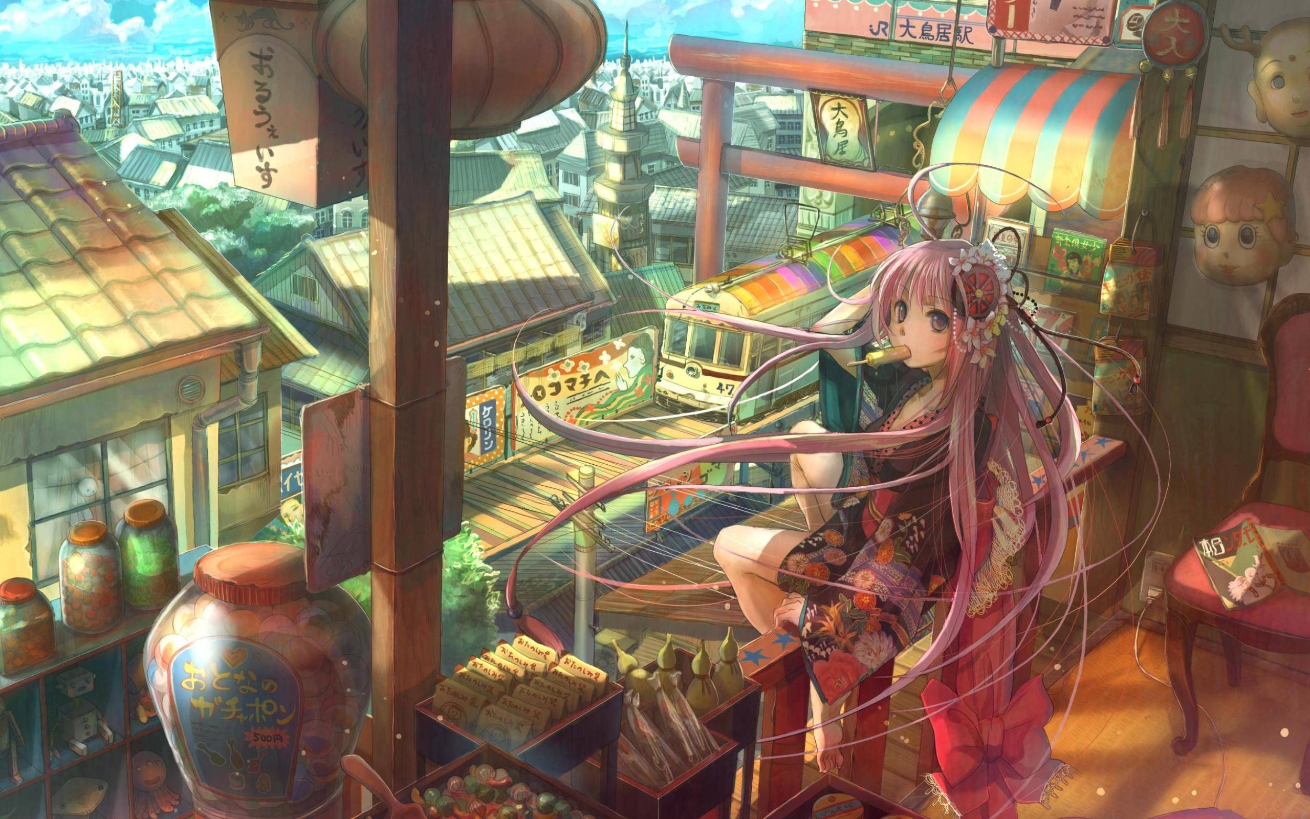 Ethnical Candy Shop Anime Manga Wallpaper