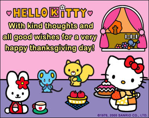 Hello Kitty Thanksgiving Its A