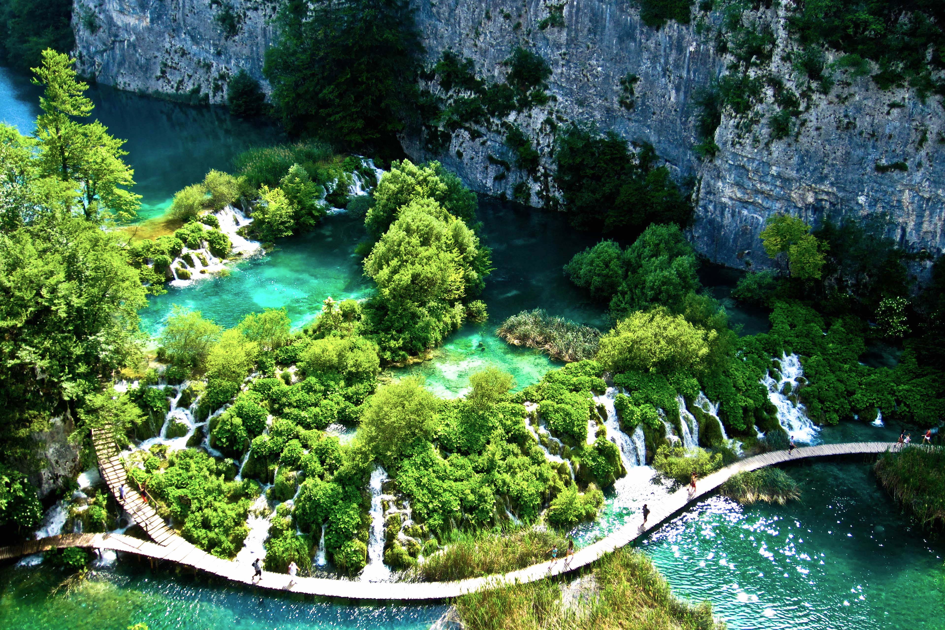 Plitvice Lakes National Park Croatia HD Desktop Wallpaper