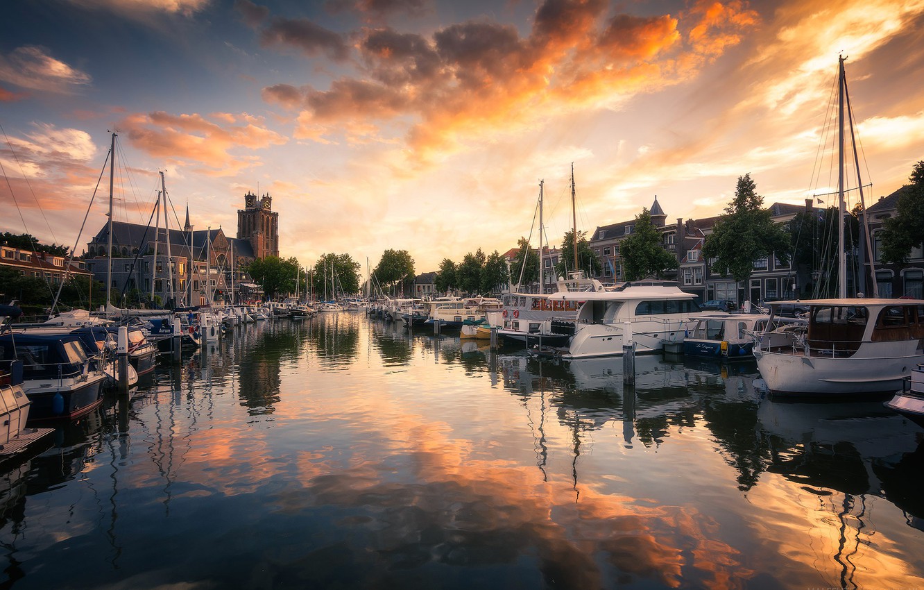 Wallpaper House Boat Tower Yacht Netherlands Harbour