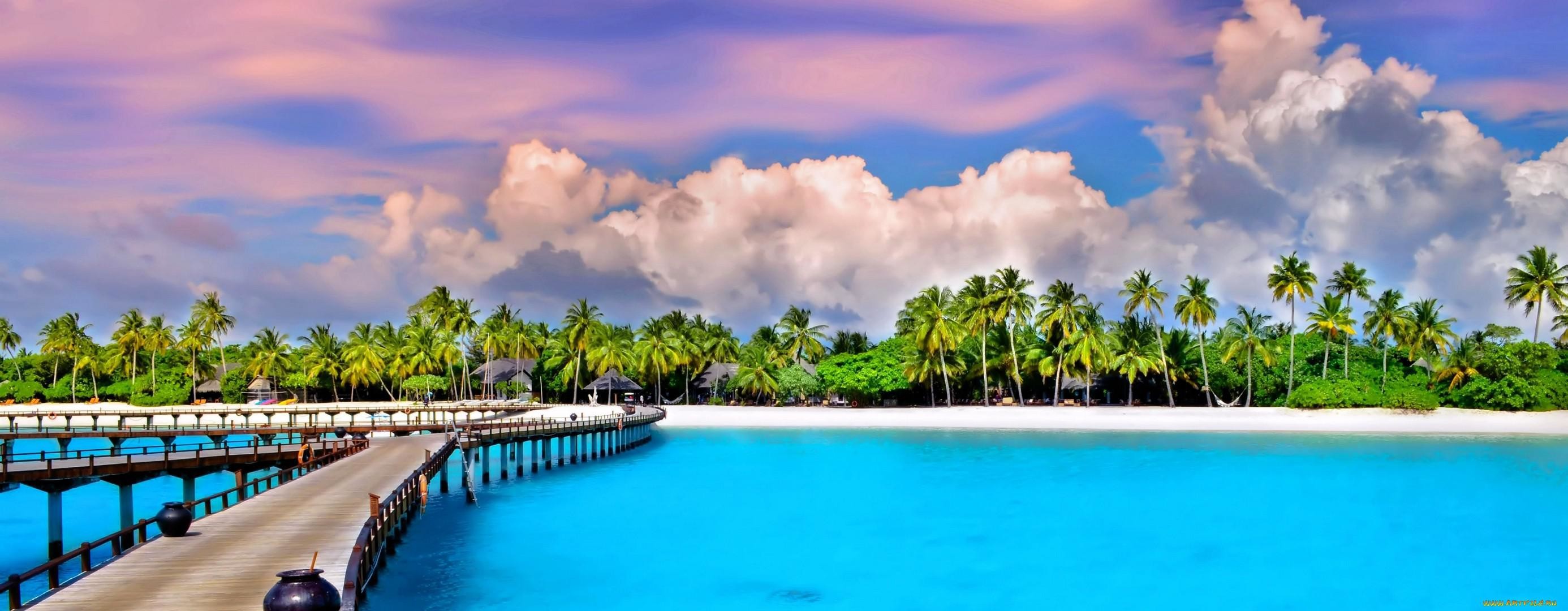 Panoramic Beach Wallpaper