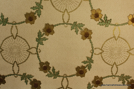 S Antique Wallpaper Beautiful Art Deco By Hannahstreasures