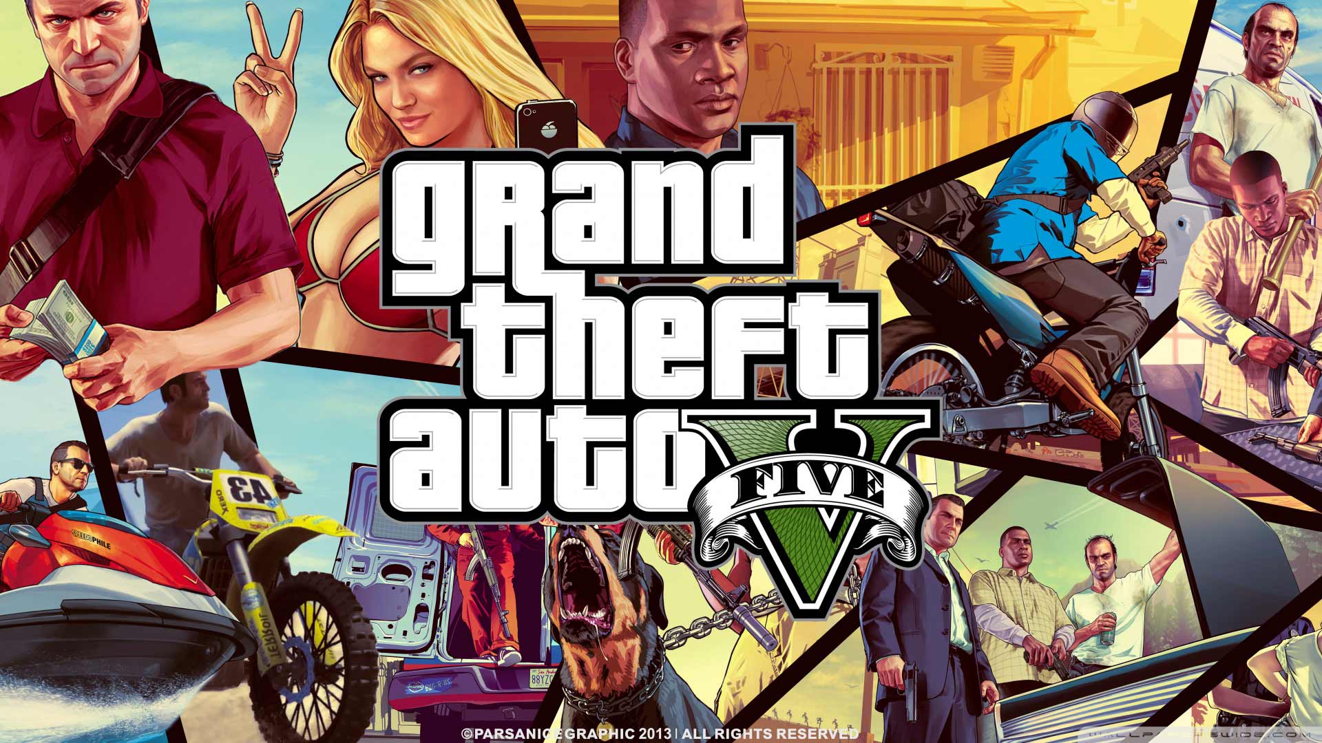 Grand Theft Auto V Character Wallpaper Desktop Background