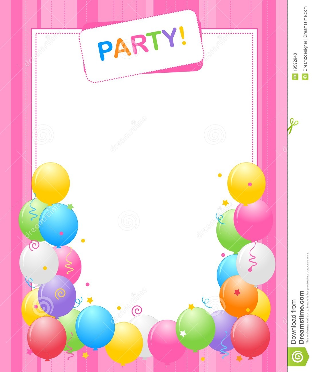 Dance Party Background Invitation Jpg