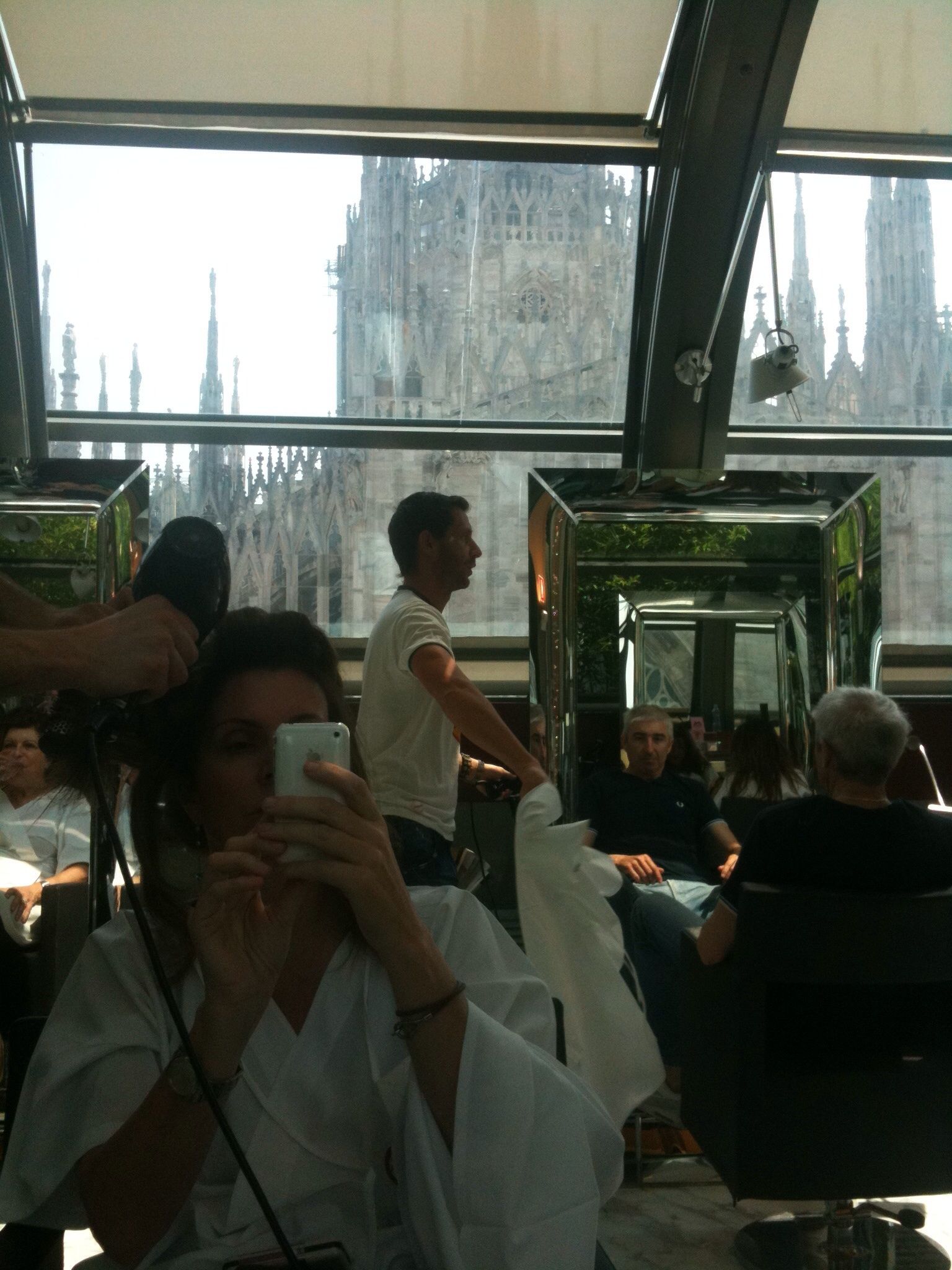 Blowdry At Coppola S With The Milan Duomo In Background My