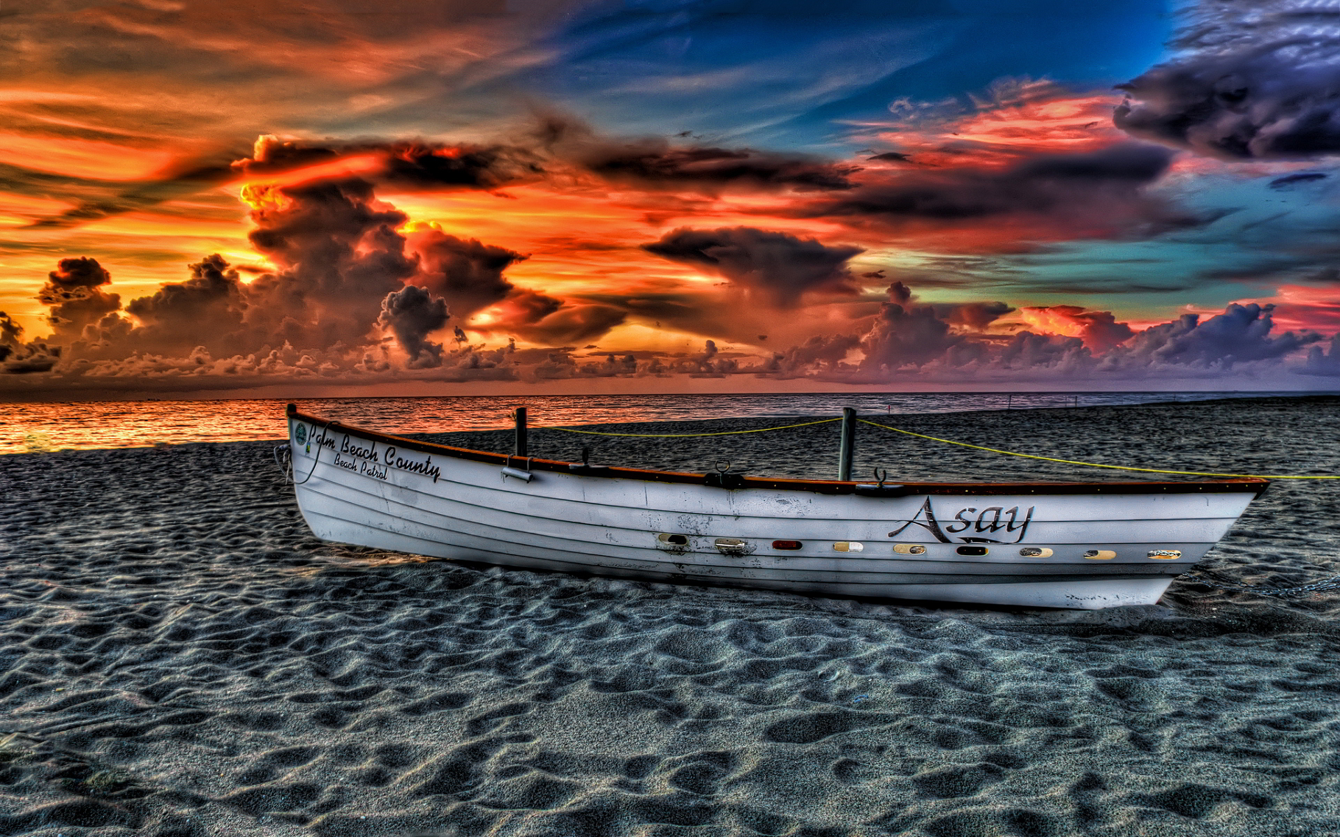 Rowboat Beach Sunset