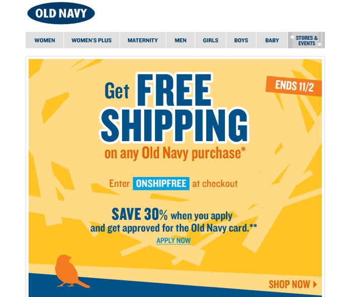 free shipping coupon code