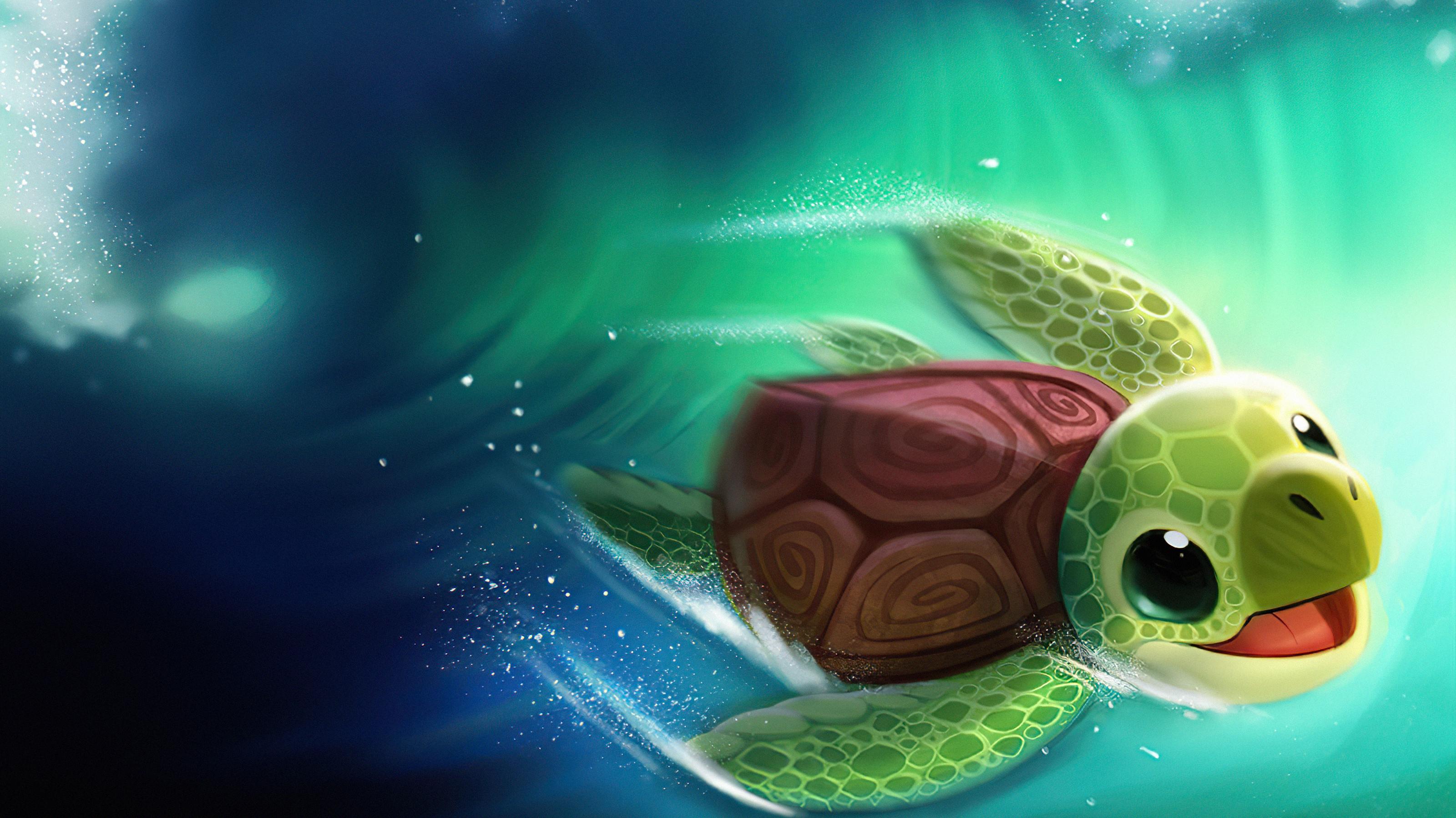 Fantasy Turtle HD Wallpaper By Cryptid Creations