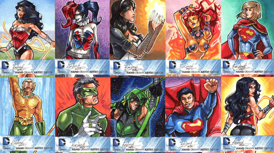 WONDER WOMAN Gal Gadot Justice League DC Comics SKETCH Card PRINT open  edition  eBay