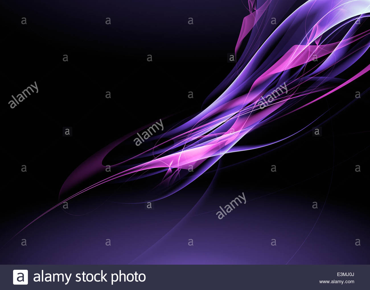 Abstract Pink And Purple Flowing Background Pattern Stock Photo