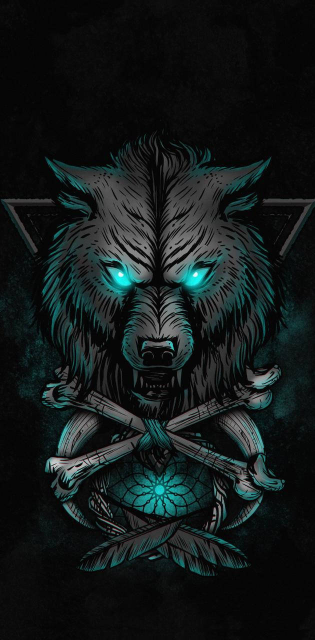 Blue Wolf Wallpaper
